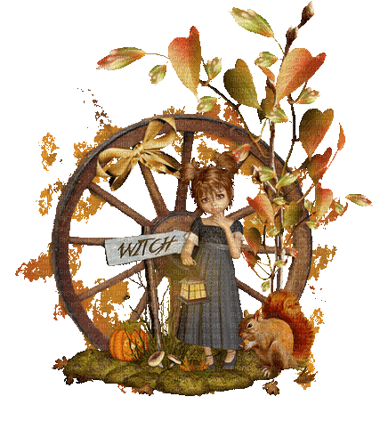 Herbst, Hexe, Witch - Ilmainen animoitu GIF