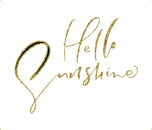 hello sunshine. words - Бесплатный анимированный гифка