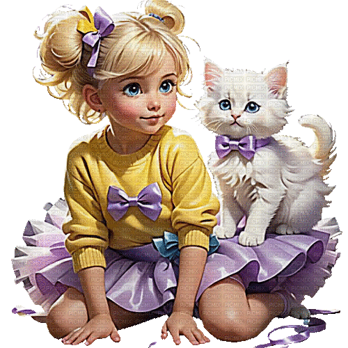 baby child kind cat milla1959 - Nemokamas animacinis gif