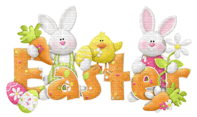 Kaz_Creations Deco Easter Logo Text Easter - ücretsiz png