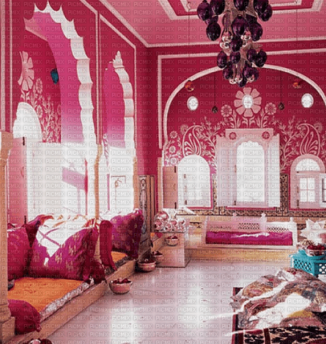 Rena India Pink Room Raum Hintergrund - besplatni png