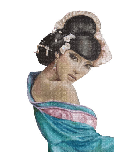 kikkapink woman geisha asian oriental japanese - Free PNG