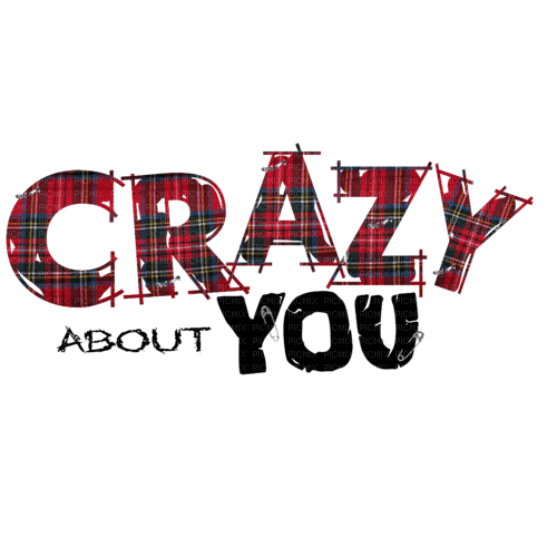 Crazy About You Text - Bogusia - png gratis