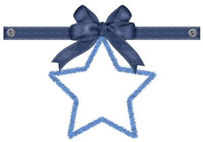 Kaz_Creations Deco Ribbons Bows Star Hanging Dangly Things Colours - 免费PNG