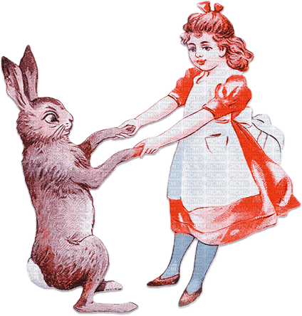 soave children vintage bunny animals friends - PNG gratuit