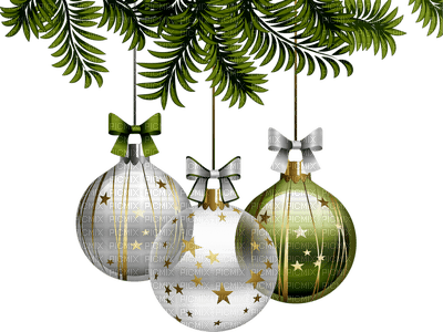 Kaz_Creations Christmas Deco Baubles Ornaments - PNG gratuit