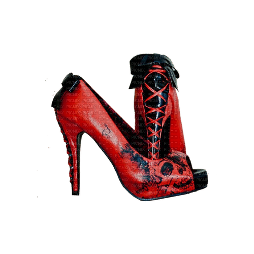 kikkapink deco scrap red fashion shoes - besplatni png