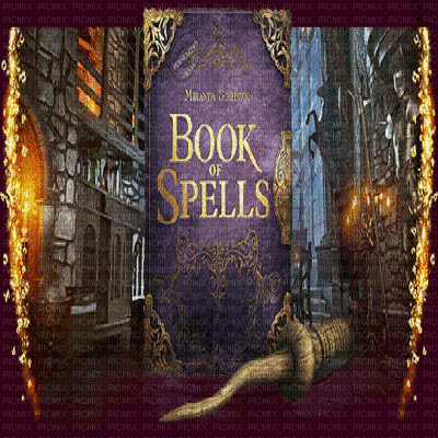 book of spells animated bg - GIF animé gratuit