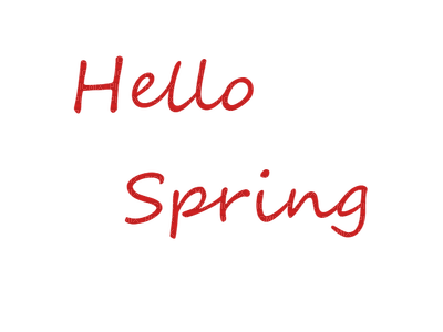 spring printemps frühling primavera весна wiosna text red - bezmaksas png
