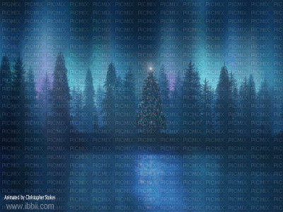 Christmas Forest - Ingyenes animált GIF