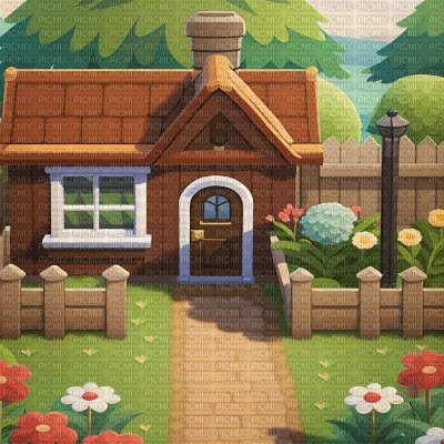 Animal Crossing House - bezmaksas png