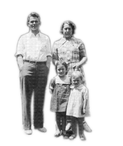 Rena Familie 60er Jahre Mutter Vater Kinder - 無料png