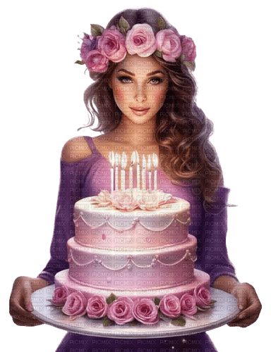 birthday girl - nemokama png