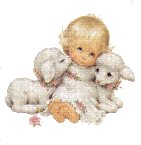 Kaz_Creations Cute Babies Sheep - GIF animé gratuit