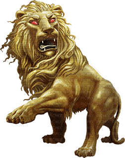 golden lion - png grátis