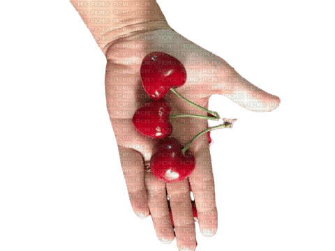 cherry, hand - δωρεάν png