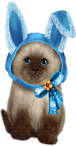 Easter Cat - Free PNG