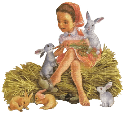 girl-child-bunny-minou 52 - PNG gratuit