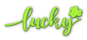 soave  patrick  text  deco green lucky - ingyenes png