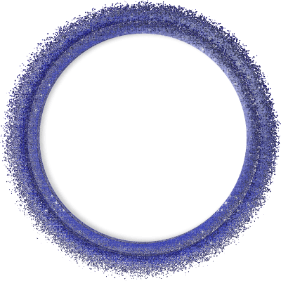 blue circle frame - 免费PNG