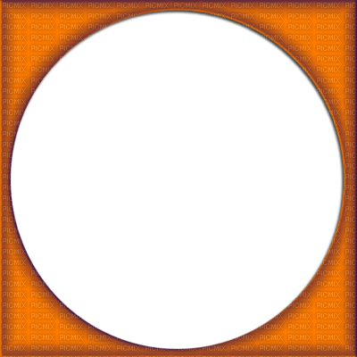 Orange Circle Frame - besplatni png