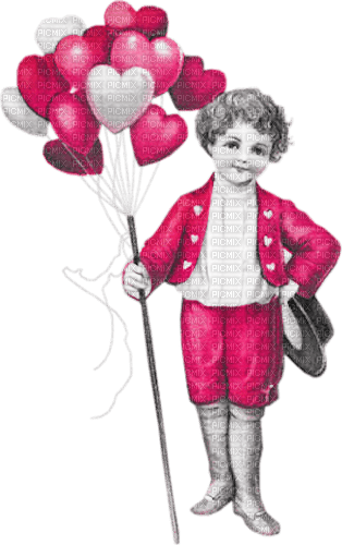 soave  vintage valentine boy children - PNG gratuit
