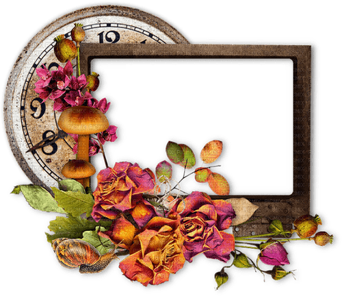 autumn photo frame Bb2 - 免费PNG