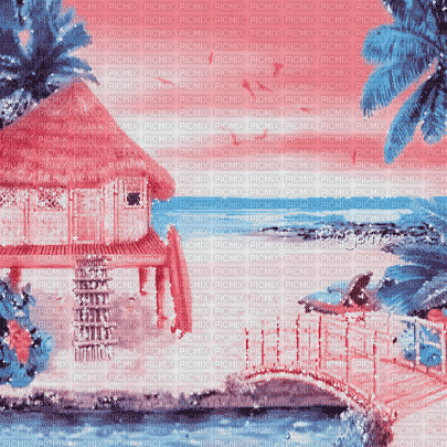 soave background animated summer tropical  beach - Gratis geanimeerde GIF
