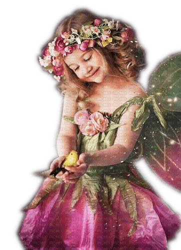Rena pink green Elfe Fairy Fee - 免费PNG