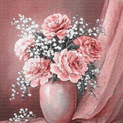 soave background animated vintage  pink teal - GIF animé gratuit