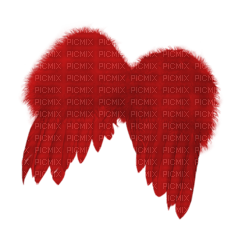 Kaz_Creations Deco Red Scrap Colours Wings - δωρεάν png