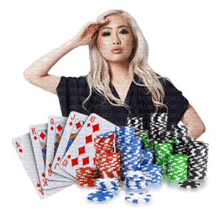 woman playing cards bp - δωρεάν png