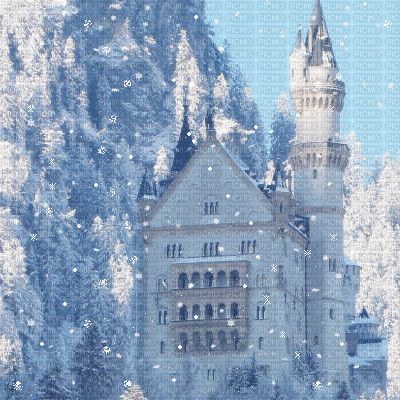 Winter Castle - Ilmainen animoitu GIF