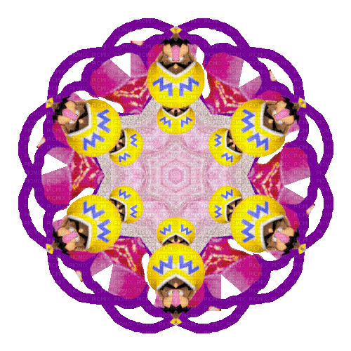 Purple/Pink/Yellow Circle - GIF animado gratis