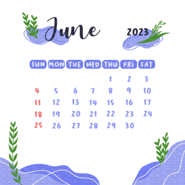 calendar june 2023 - δωρεάν png