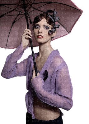 Kaz_Creations Woman Femme Umbrella Parasol - png gratis