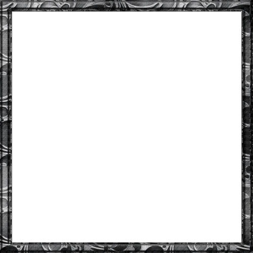 frame black floral pattern - GIF animé gratuit