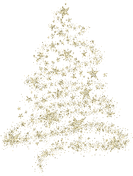 Weihnachtsbaum, Gold - Free animated GIF