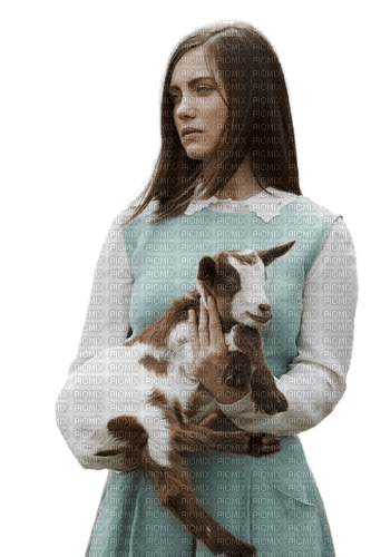 Femme et  mouton - Free PNG