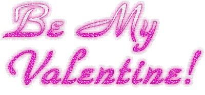 Kaz_Creations Animated Text Be My Valentine - Gratis geanimeerde GIF