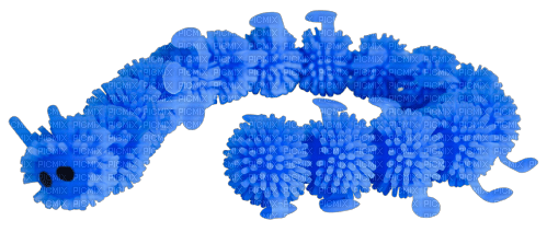 blue caterpillar toy - png grátis