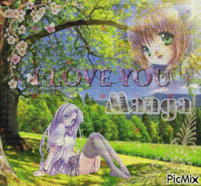 I love manga - Δωρεάν κινούμενο GIF