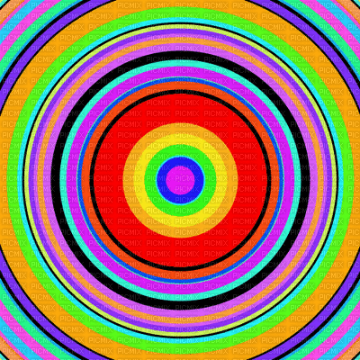 multicolore art image rose bleu jaune multicolored color kaléidoscope kaleidoscope effet - GIF animé gratuit