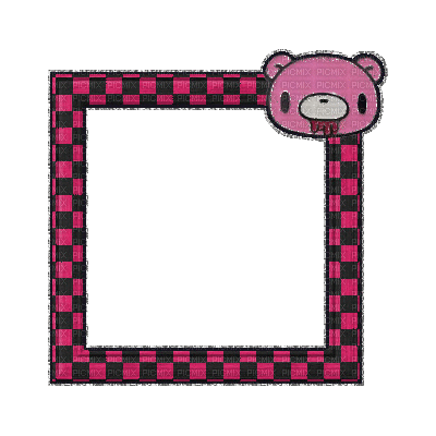 Small Pink/Black Frame - Bezmaksas animēts GIF