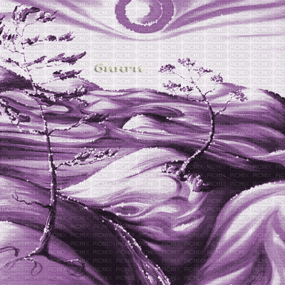 Y.A.M._Art Landscape purple - Darmowy animowany GIF