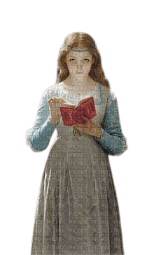 woman with book - 無料png