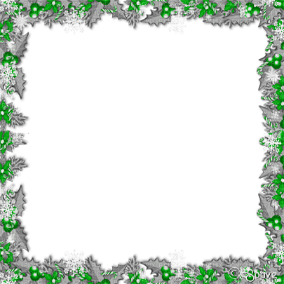 soave frame christmas winter  branch holly border - png gratuito