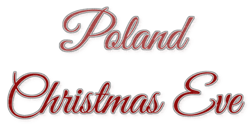 Christmas Text Poland Red - Bogusia - zdarma png