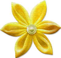 soave deco flowers scrap yellow - PNG gratuit