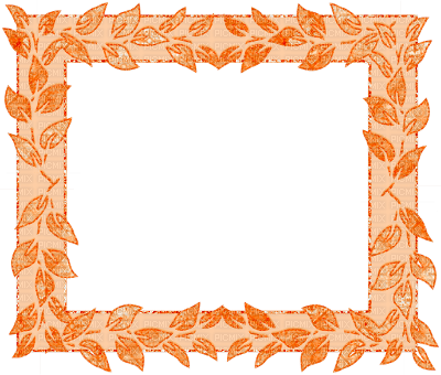 orange frame - PNG gratuit